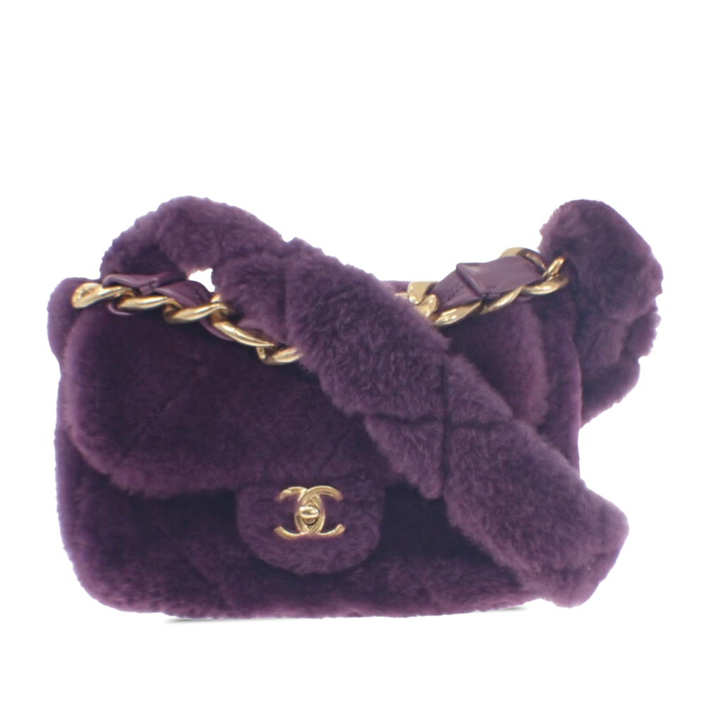 Pre-Loved Chanel Quilted Shearling Coconing Single Flap